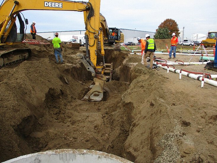 Dewatering Project in Progress - Environmental Contracting Services